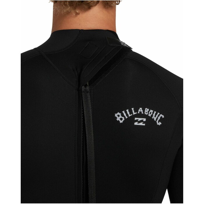 2024 Billabong Mens Foil 2mm Back Zip Shorty Wetsuit ABYW500122 - Black